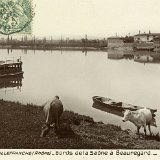 Bords de Saône à Beauregard en 1911