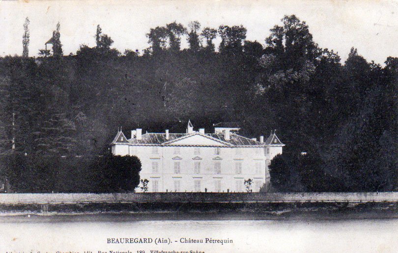 Chateau Petrequin à Beauregard dans la Dombes en 1907