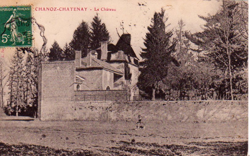 Le château de Chanoz Chatenay dans la Dombes en 1911