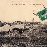 Vue générale de Chanoz Chatenay dans la Dombes en 1912