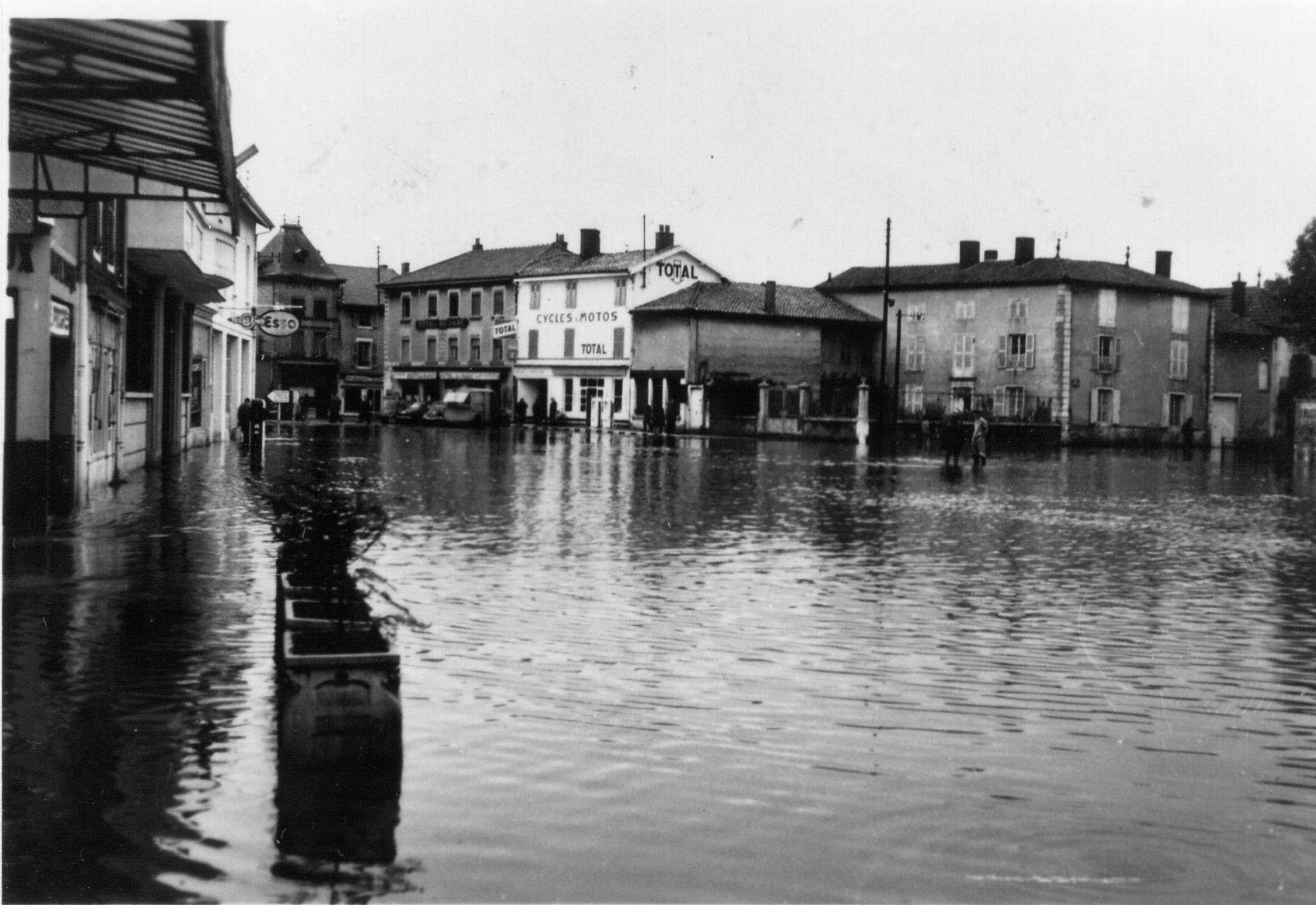 Photo de l'inondation du 2 septembre 1956