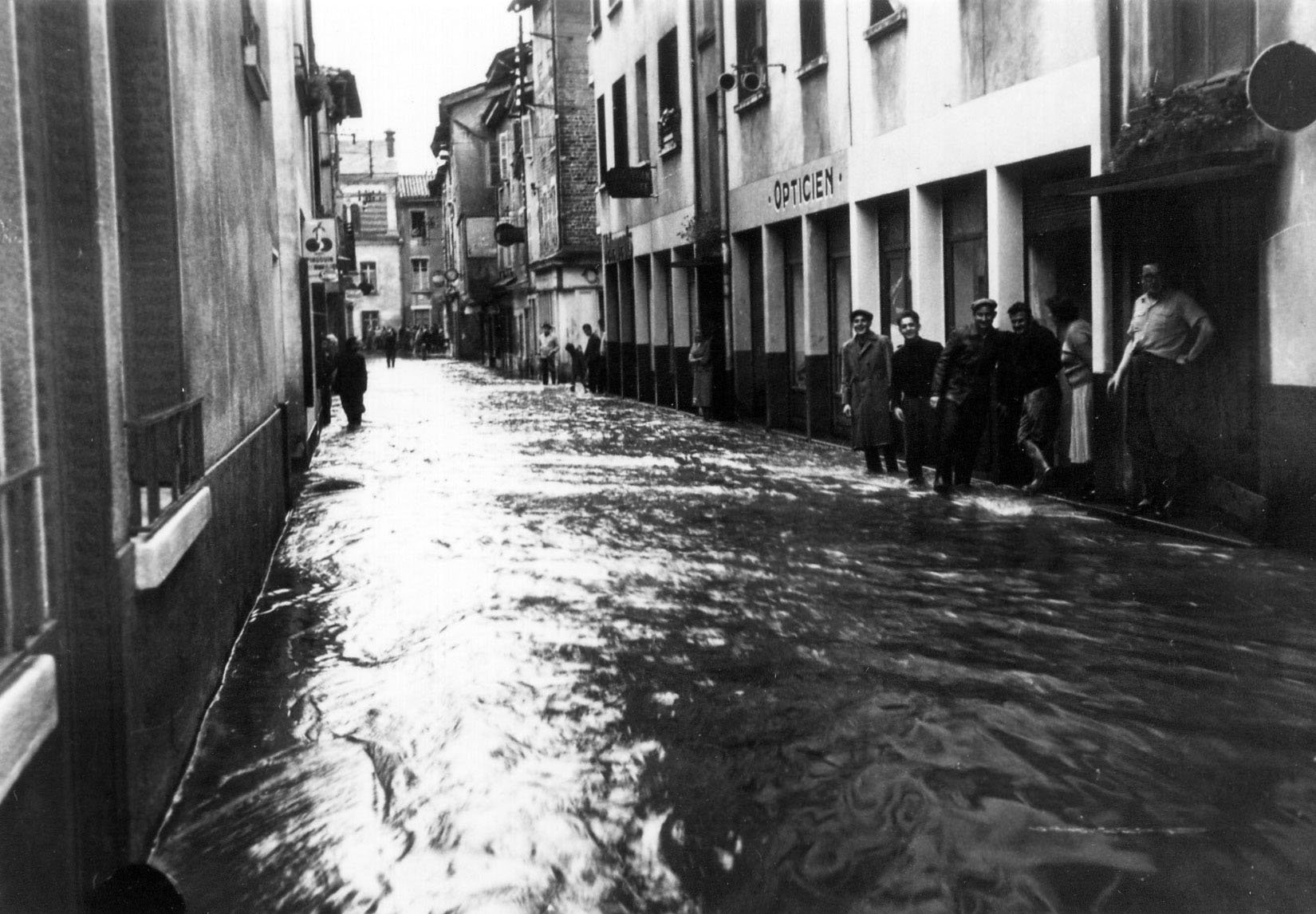 Photo de l'inondation du 2 septembre 1956