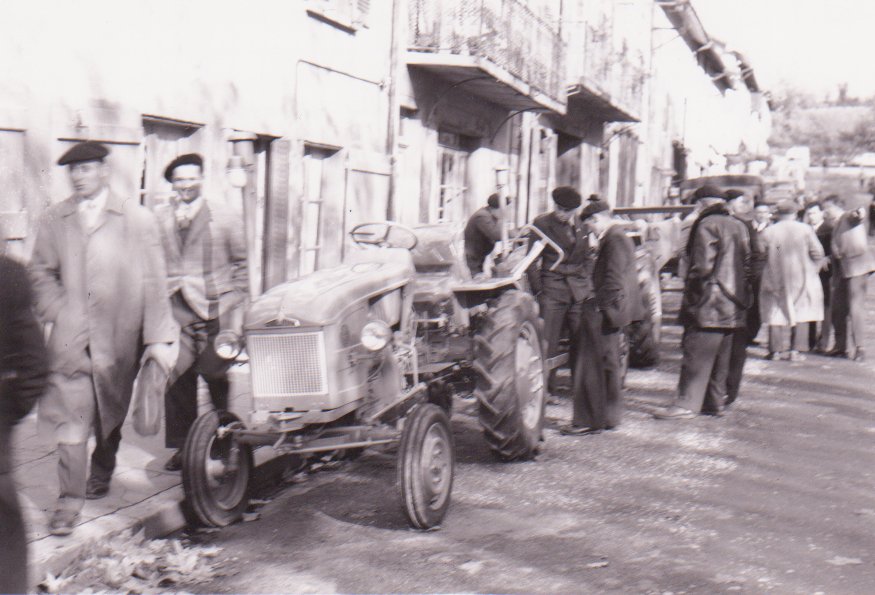 Foire de la Toussaint à Chatillon sur Chalaronne sous les halles dans la Dombes en 1960