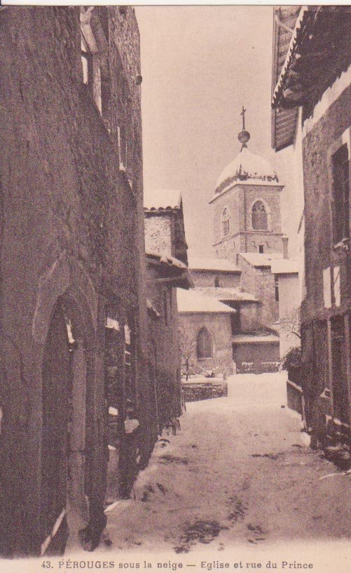 Rue des Princes sous la neige