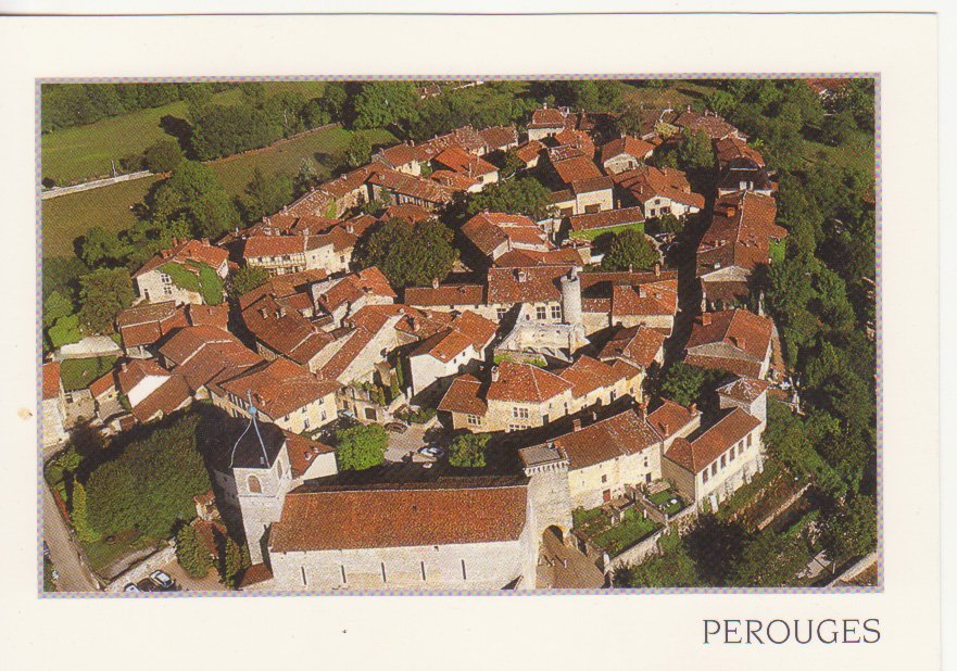 Vue générale de Pérouges dans la Dombes