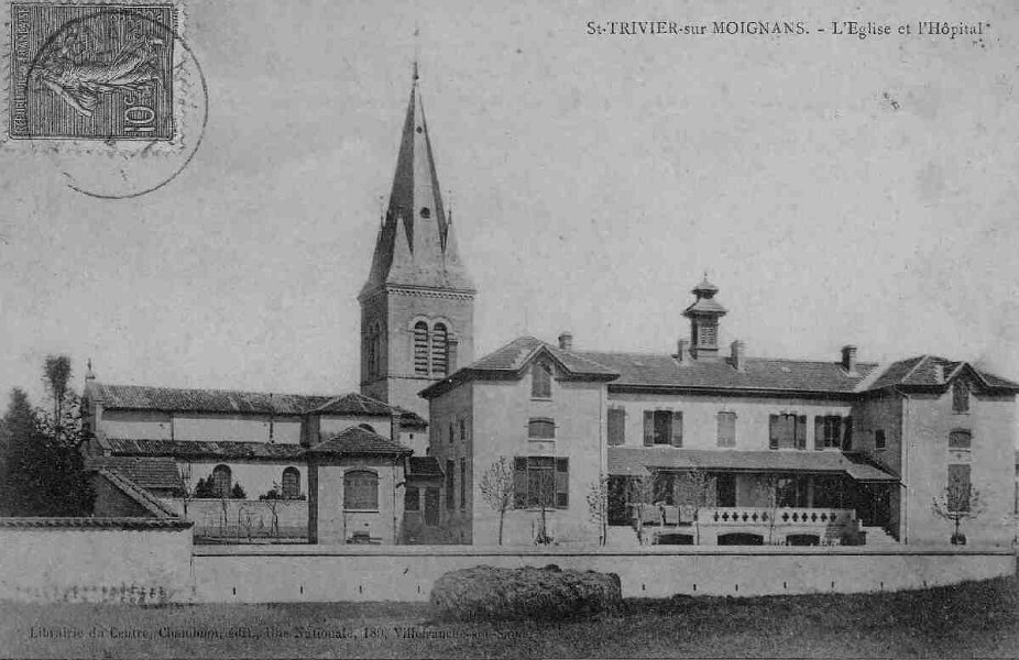 L'Eglise et l'Hôpital  de Saint Trivier sur Moignans