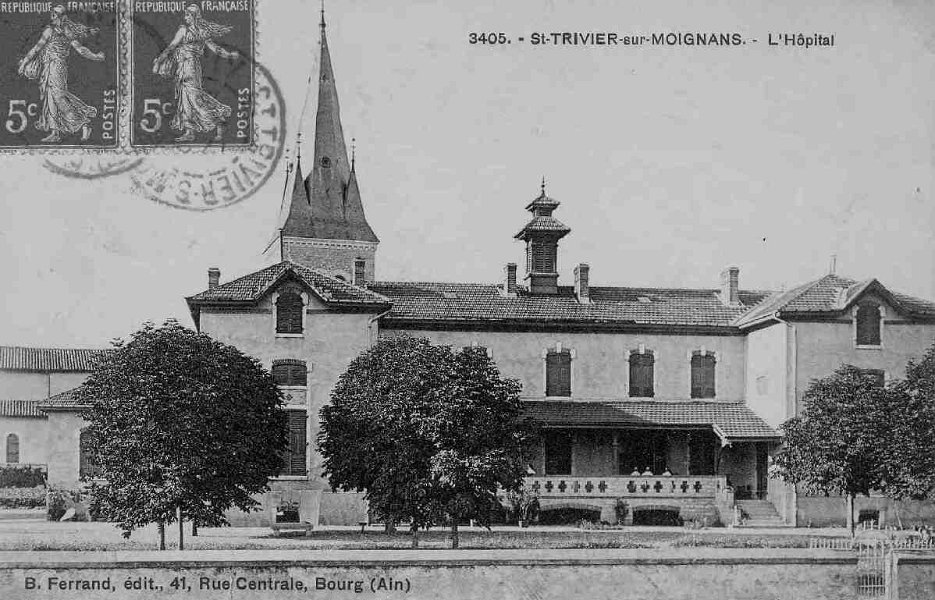 L'église et l'Hôpital de Saint Trivier sur Moignans