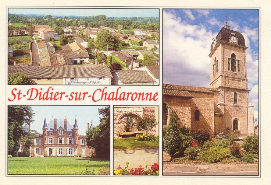Vues diverses de saint Didier sur Chalaronne dans la Dombes