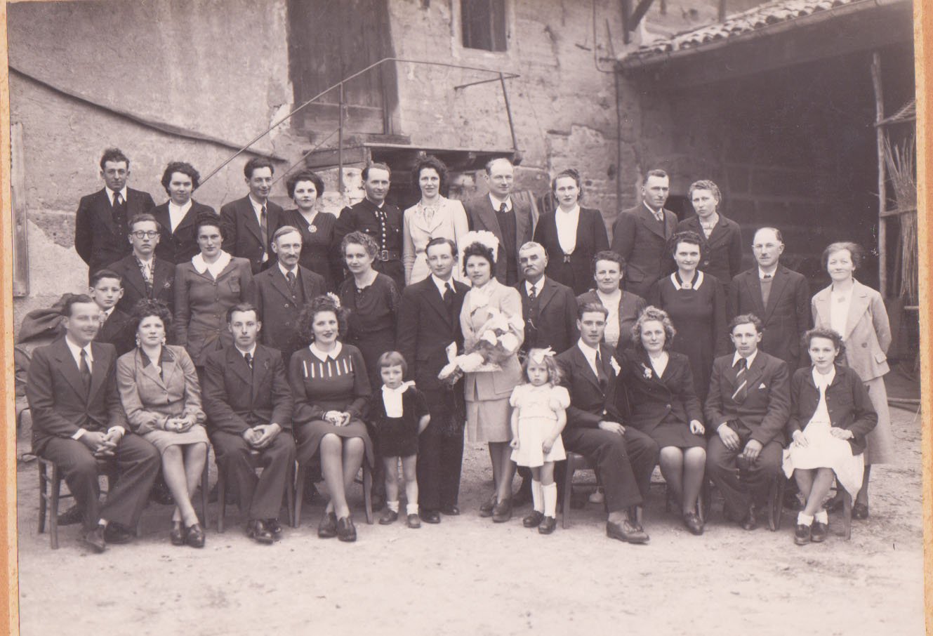 Mariage à saint Didier sur Chalaronne en 1930