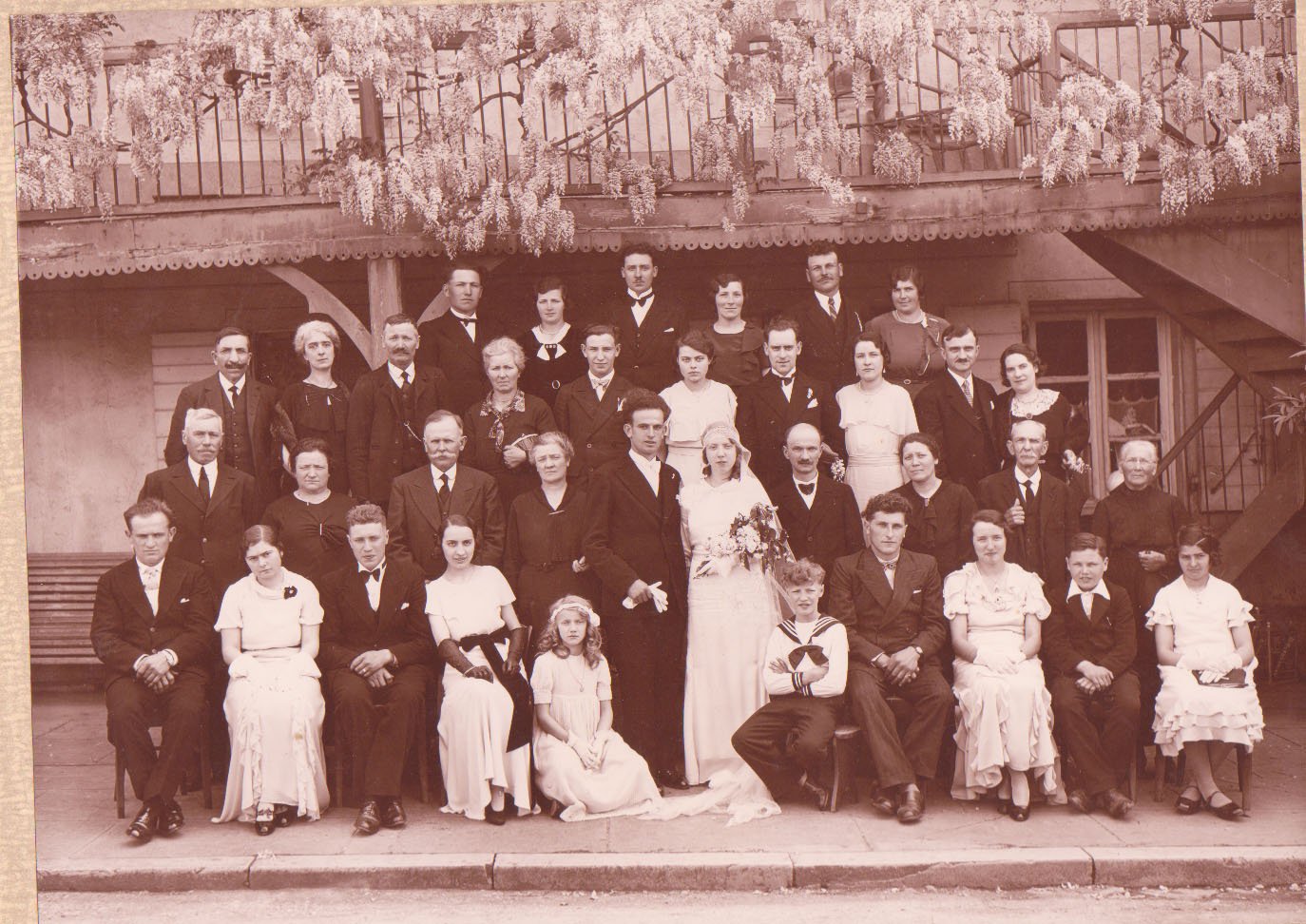 Mariage à saint Didier sur Chalaronne en 1946