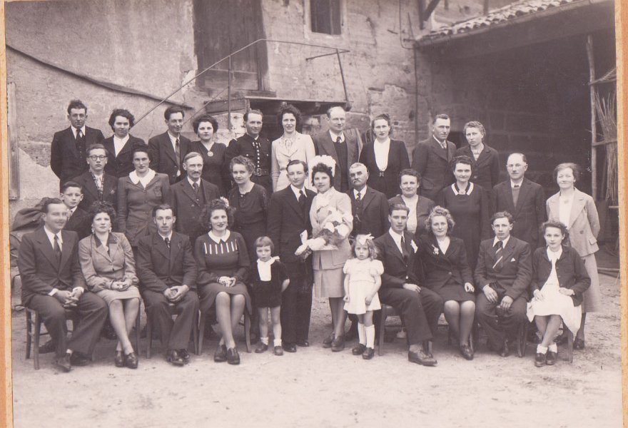 Mariage à saint Didier sur Chalaronne en 1930