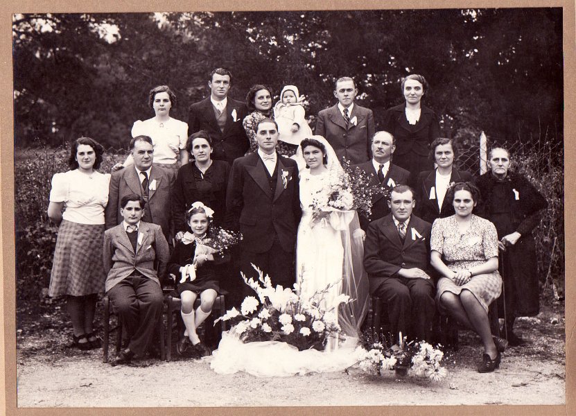Mariage à saint Didier sur Chalaronne en 1942