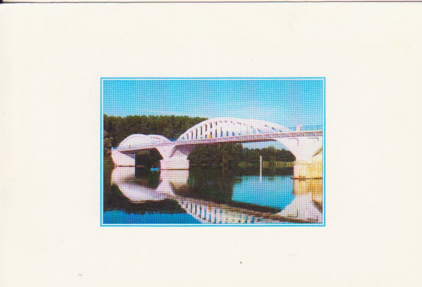 Pont sur la Saône à Thoissey dans la Dombes
