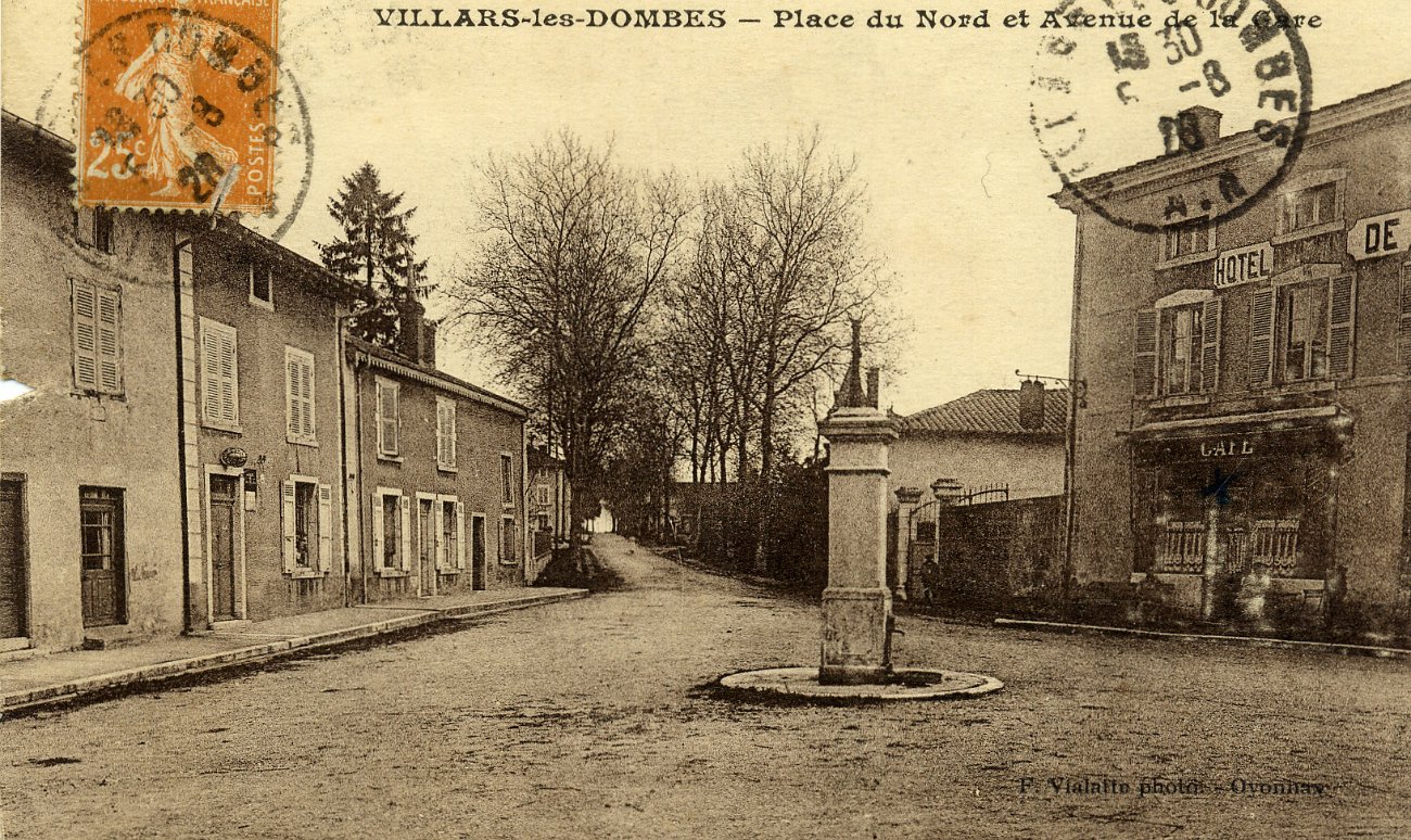 Place du Nord à Villars les Dombes en 1928