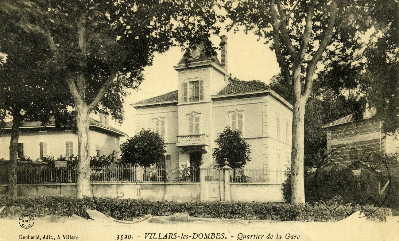 Quartier de la gare à Villars les Dombes