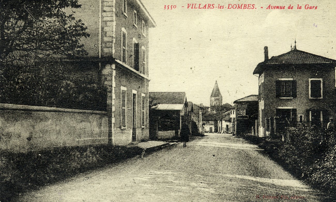 Quartier de la gare à Villars les Dombes en 1931