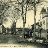 Route de Bourg à Villars les Dombes en 1923 Route de Bourg à Villars les Dombes en 1923