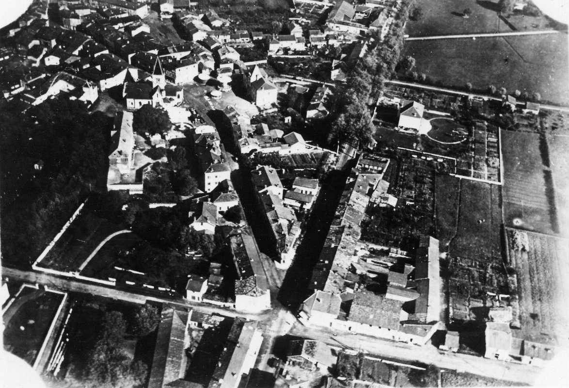 Vue aérienne de Villars les Dombes (avant 1923)