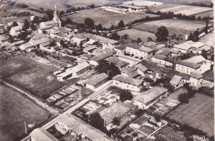 Vue générale de Condeissait dans la Dombes