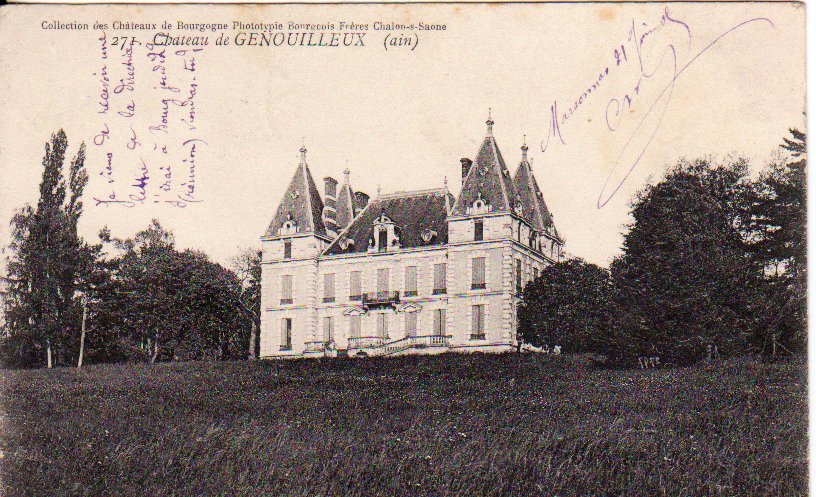 Le château de Genouilleux à Genouilleux dans la Dombes