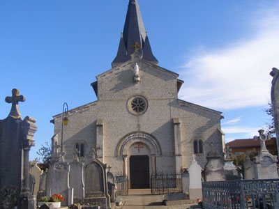 Extrieure de l'glise de Saint Triviers sur Moignans dans la Dombes
